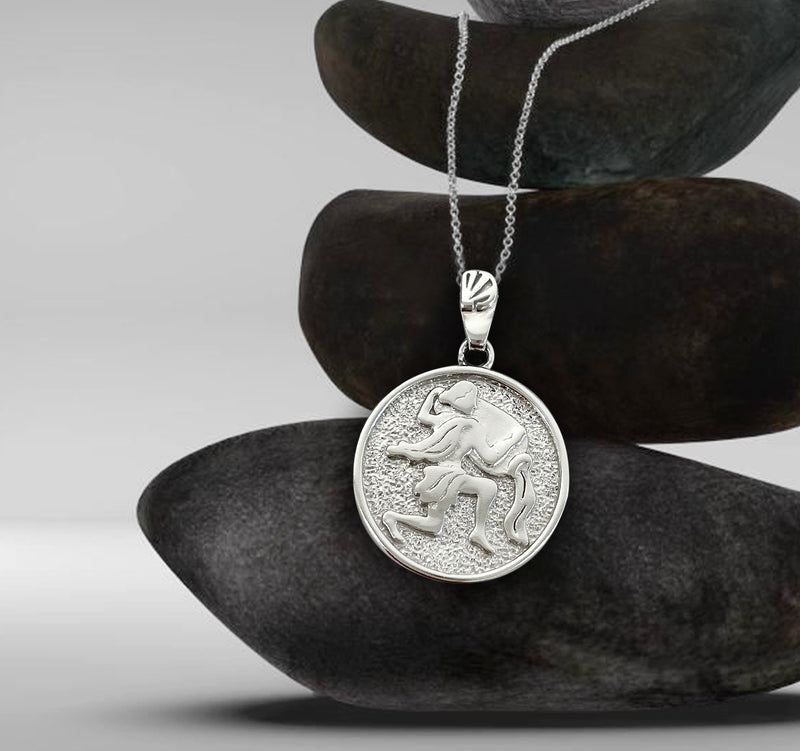 Aquarius Zodiac Necklace for Women - Sterling Silver