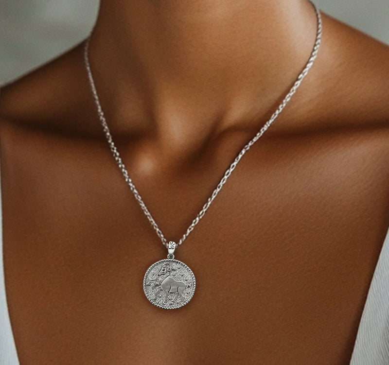 Aries Zodiac Necklace for Women with CZ stone - Sterling Silver