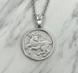 Aries Zodiac Necklace for Women - Sterling Silver