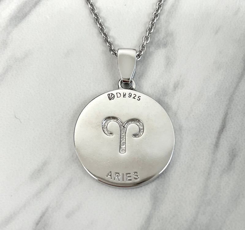 Aries Zodiac Necklace for Women - Sterling Silver