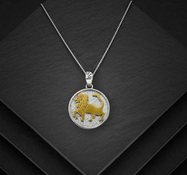 Leo Zodiac Necklace for Women - 14K Gold Vermeil