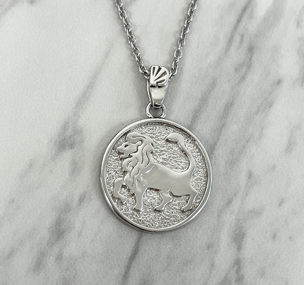 Leo Zodiac Necklace for Women - Sterling Silver