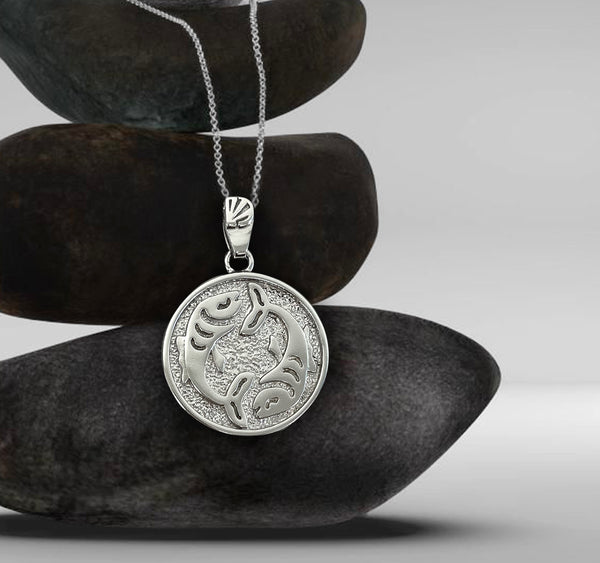 Pisces Zodiac Necklace for Women - Sterling Silver