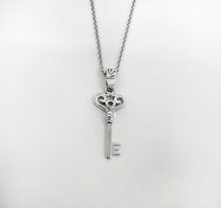 Sterling Silver Key Charm necklace