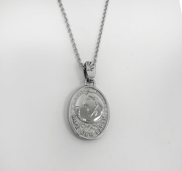 Earth Necklace Women - Sterling Silver