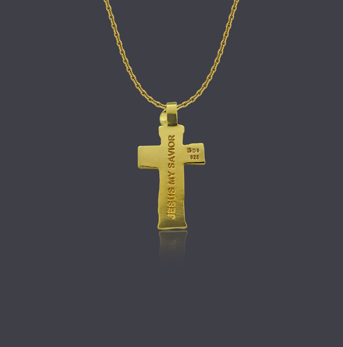 B26vm 18ktGold Vermeil Heavyweight outlet Artisan Cross Pendant